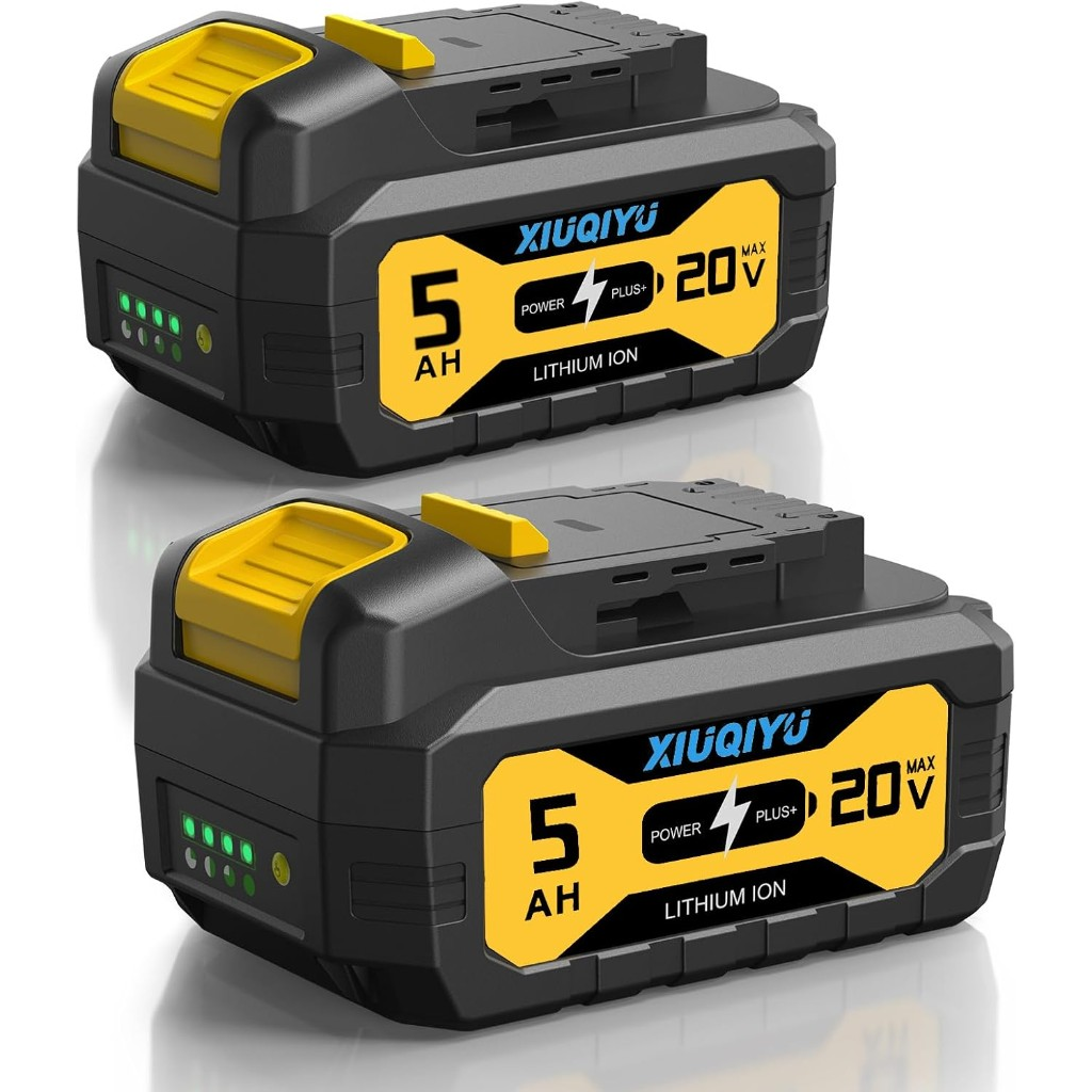xiuqiyu 2-Pack 5.0Ah 100% True Capacity & Automotive Power Cell Replacement Battery